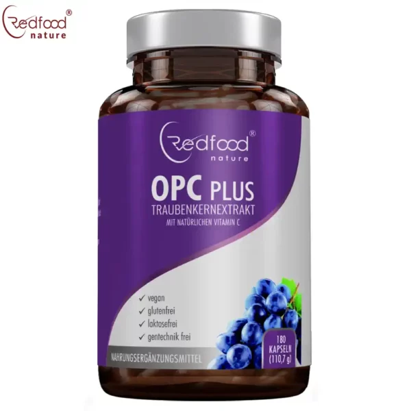 OPC Oligomere Proanthocyanidine 180 Kapeln mit natürliche Vitamin C Kapseln