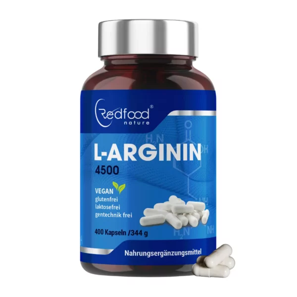 L-Arginin 400 Kapseln mit 3735 mg reines L-Arginin
