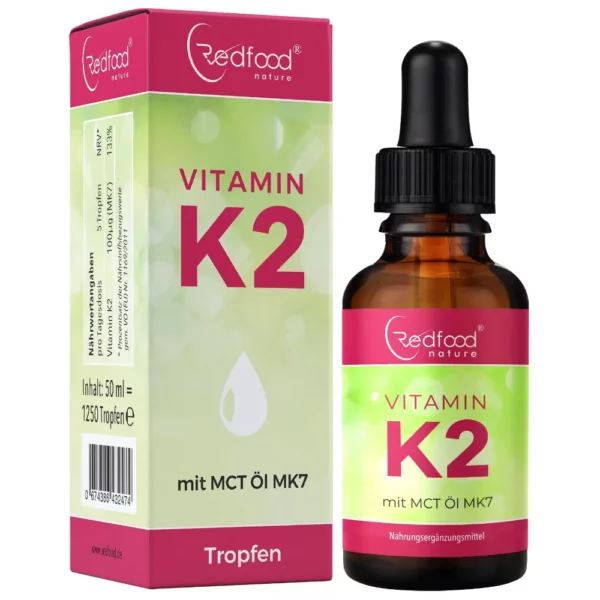 Vitamin K2 Tropfen 50ml MCT Öl MK7