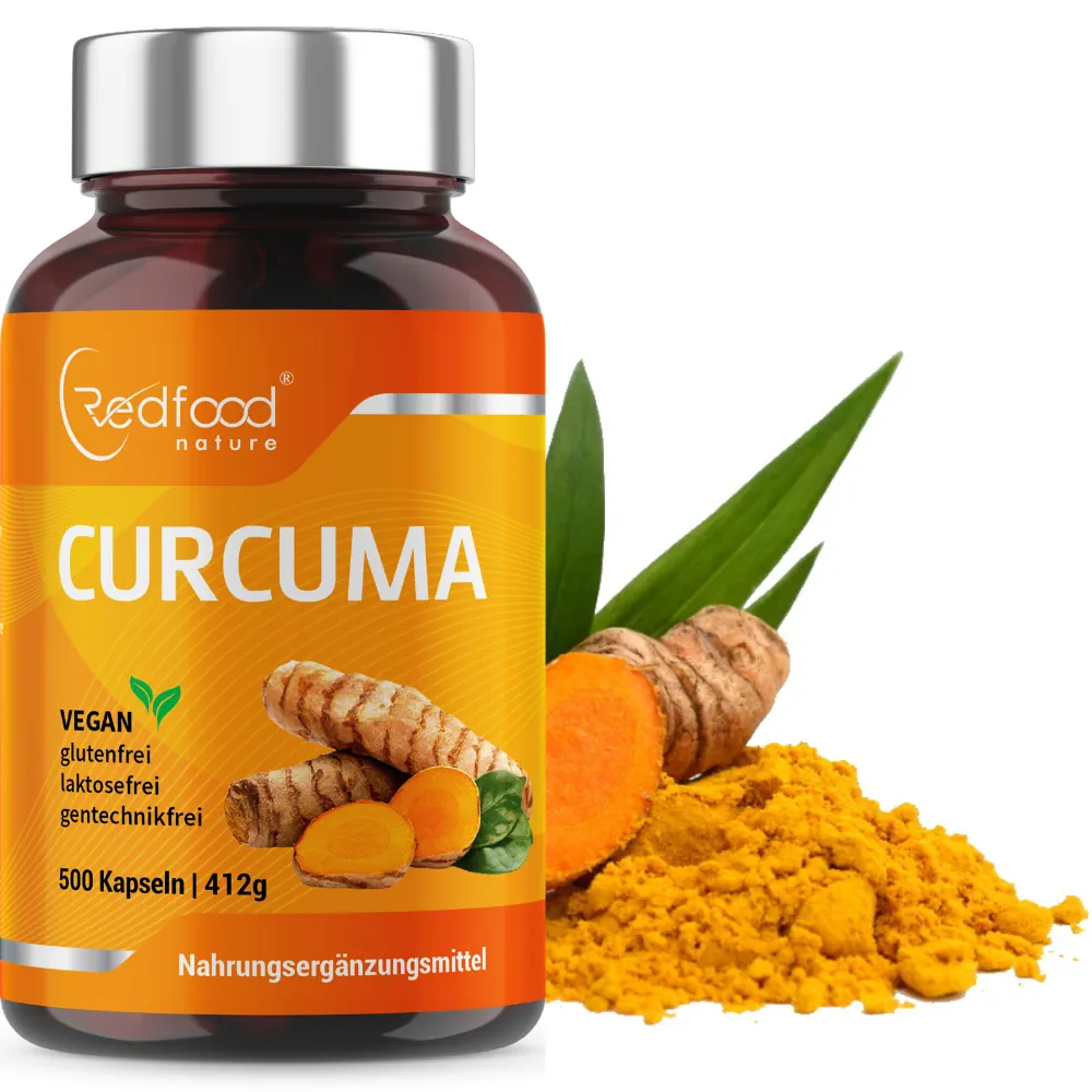 Kurkuma Kurkume Curcuma Curcuma 500 Kapseln kaufen Curcumin Piperin